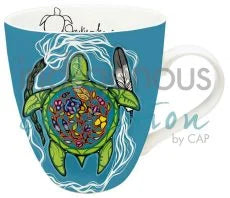 Indigenous Art 18 oz Mug - Prayers For Turtle Island